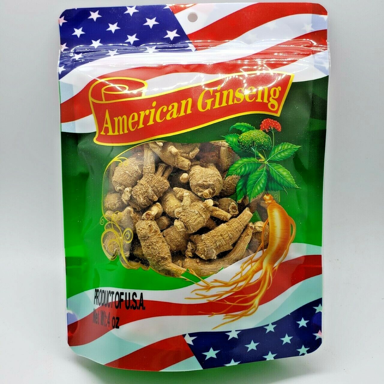 16oz Grade A American Ginseng Round Root High Quality US Seller 美國花旗参/泡参