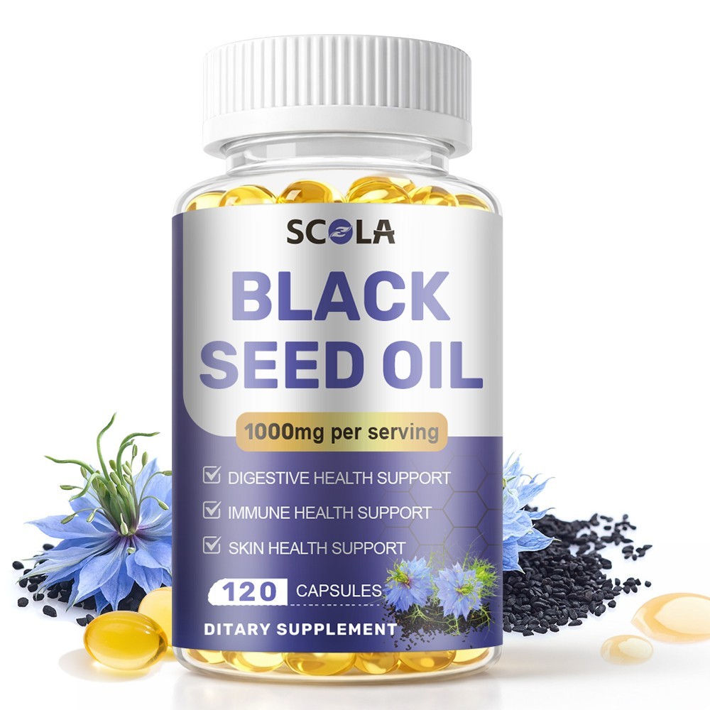 Black Seed Oil 1000mg | 240 Softgel Capsules | Nigella Sativa | Non-GMO, Vegan