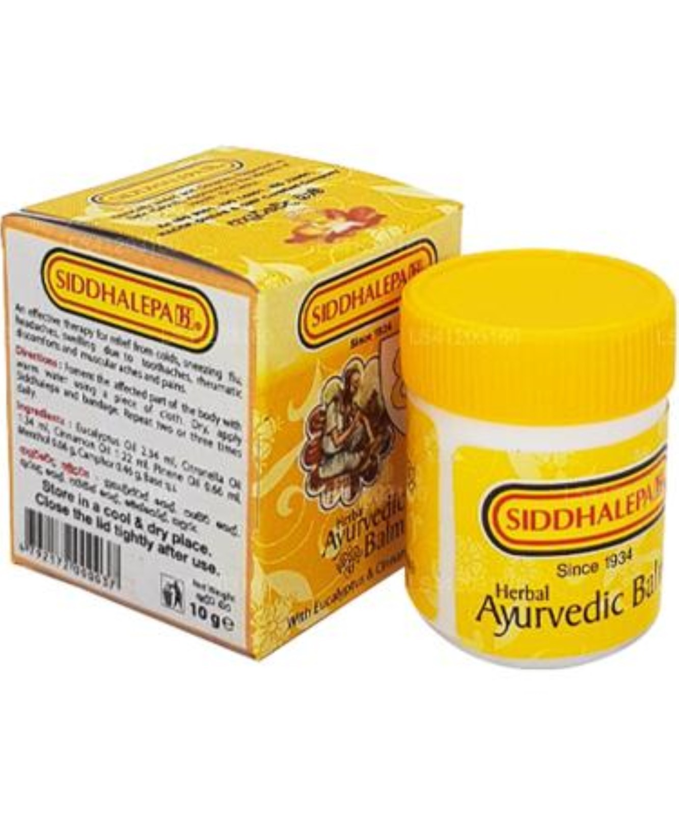 SIDDHALEPA Ayurvedic Herbal Balm From Sri Lanka | 10g 25g 50g & 100g | DDP – USA