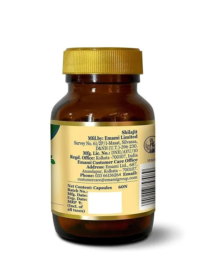 Zandu Shilajit (60 Caps) Ayurvedic Helps in Improving Strength Stamina Vitality