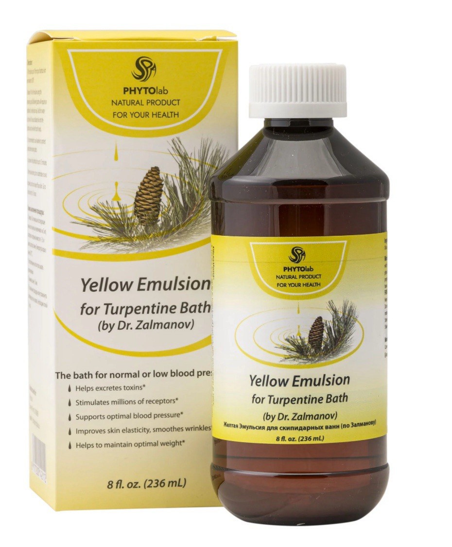 Zalmanov’s Turpentine Bath Emulsion Yellow 236 ml / 8 Fl Oz