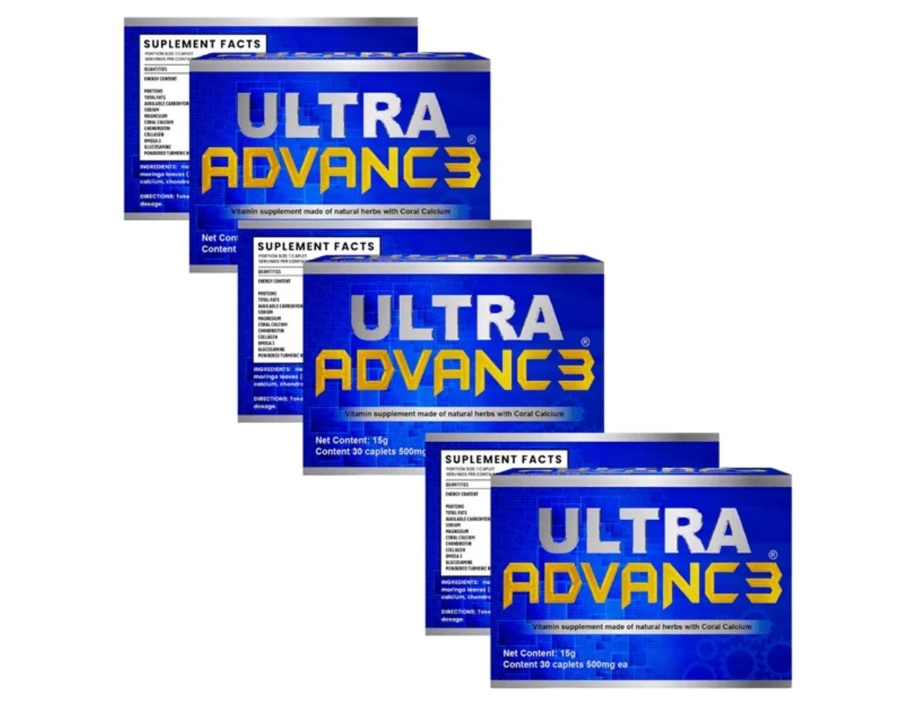 Ultra 3 Herbs Traditional ultradvance Supplement 30 Caps