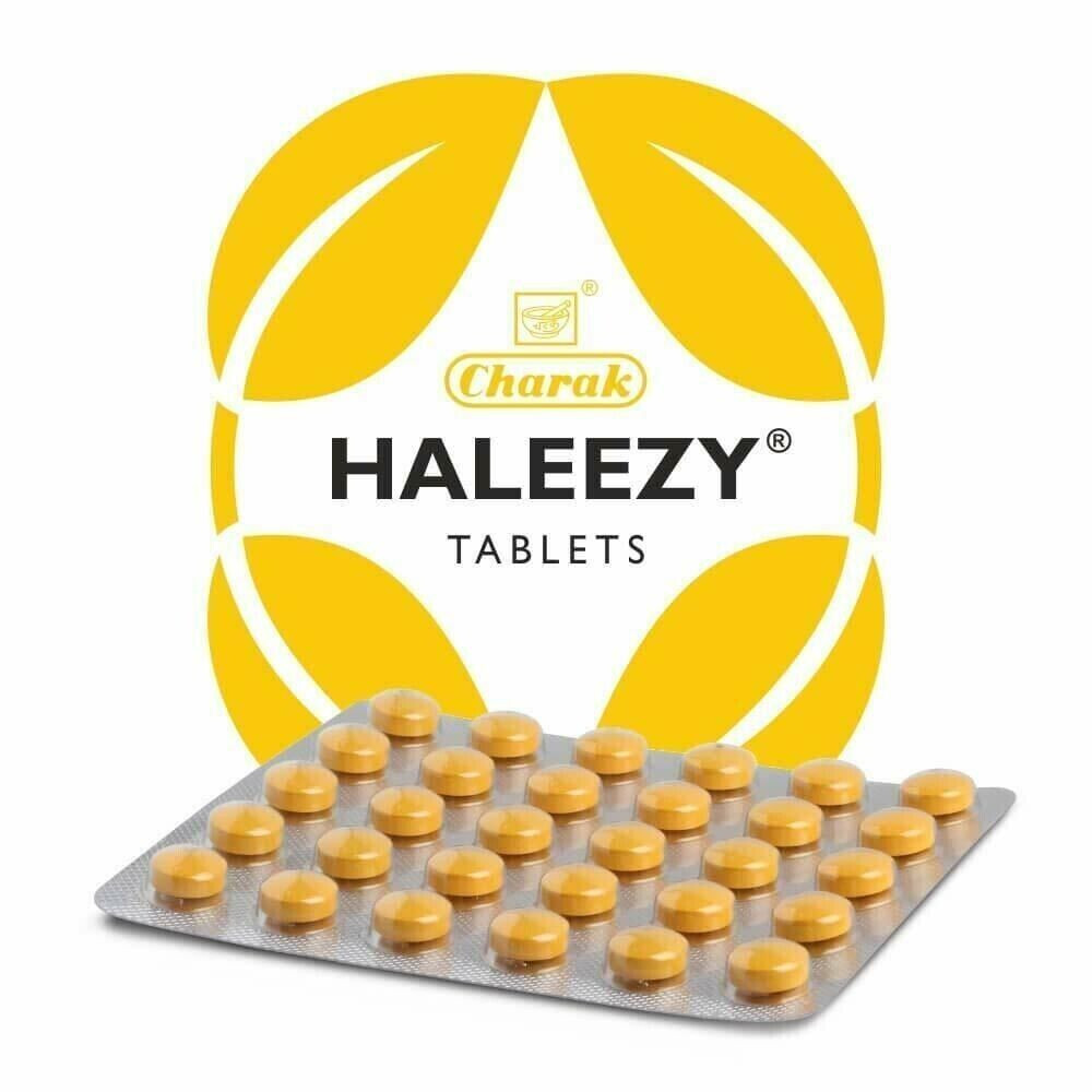 10 X Charak Haleezy 30 Herbal Tablets For Respiratory Health FREE SHIPPING
