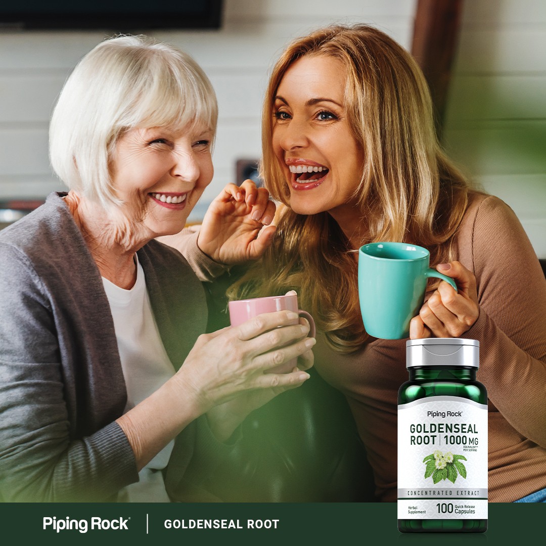 Goldenseal Root Capsules 1000mg | 100 Capsules | Non-GMO | by Piping Rock