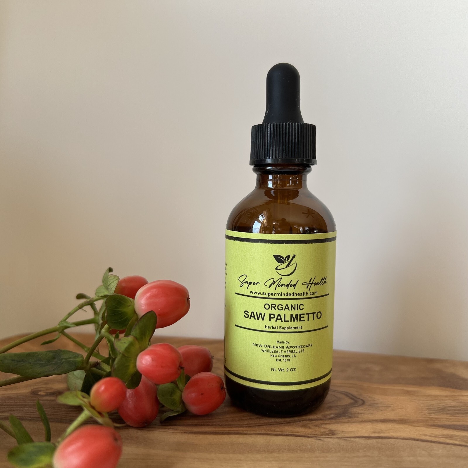 Saw Palmetto Tincture | Organic Palmetto Berry | Serenoa Repens