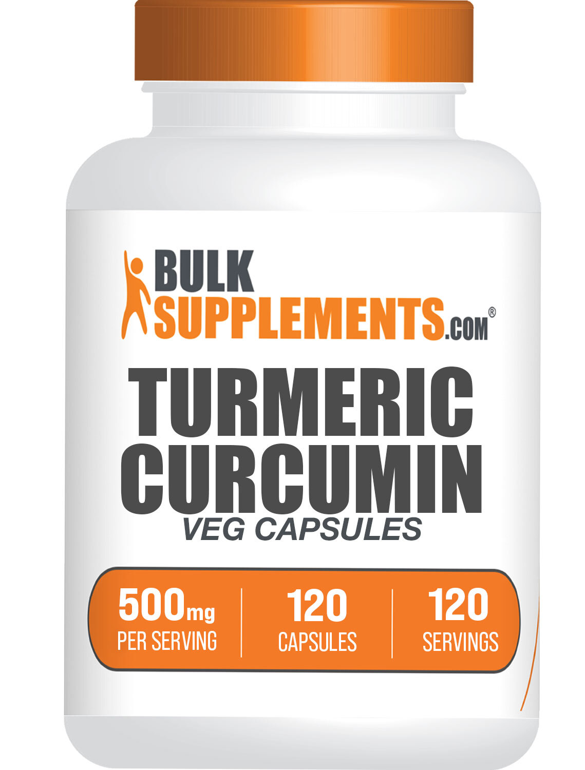 BulkSupplements Turmeric Extract Capsules – 500mg Per Serving