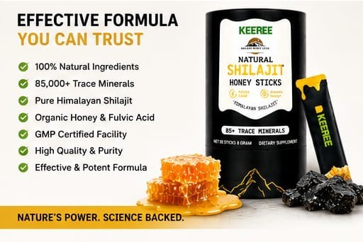 Pure Himalayan Shilajit Sticks with 30sticks Honey, Naturally 4 JARS DEAL 4MONTH
