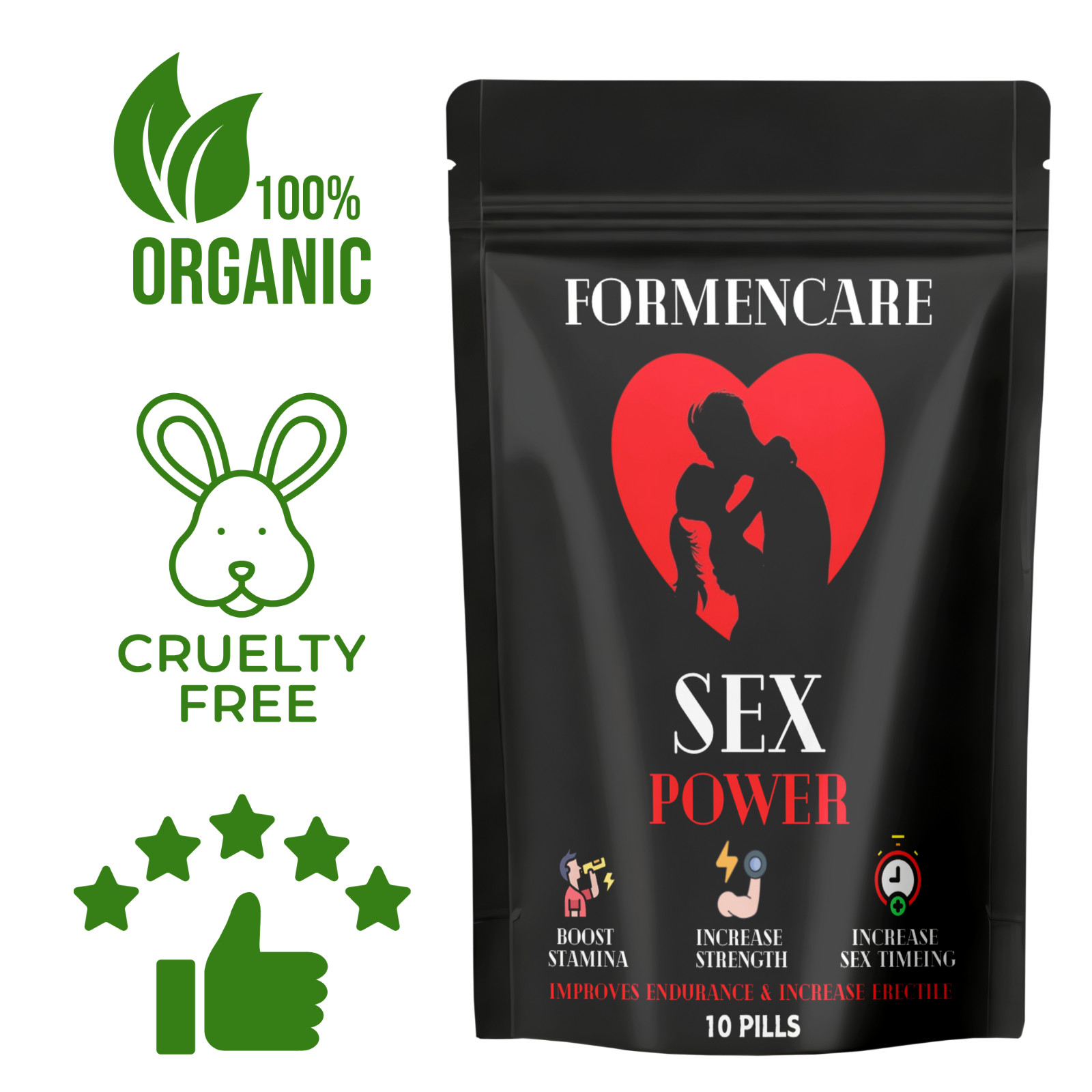 Erect-Man Extreme Potency Male Enhancement Pill! Last up to 3 Days! – 10 Pills !