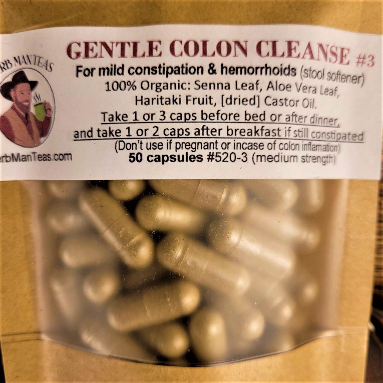 Gentle COLON CLEANSE for sluggish bowels with mild constipation