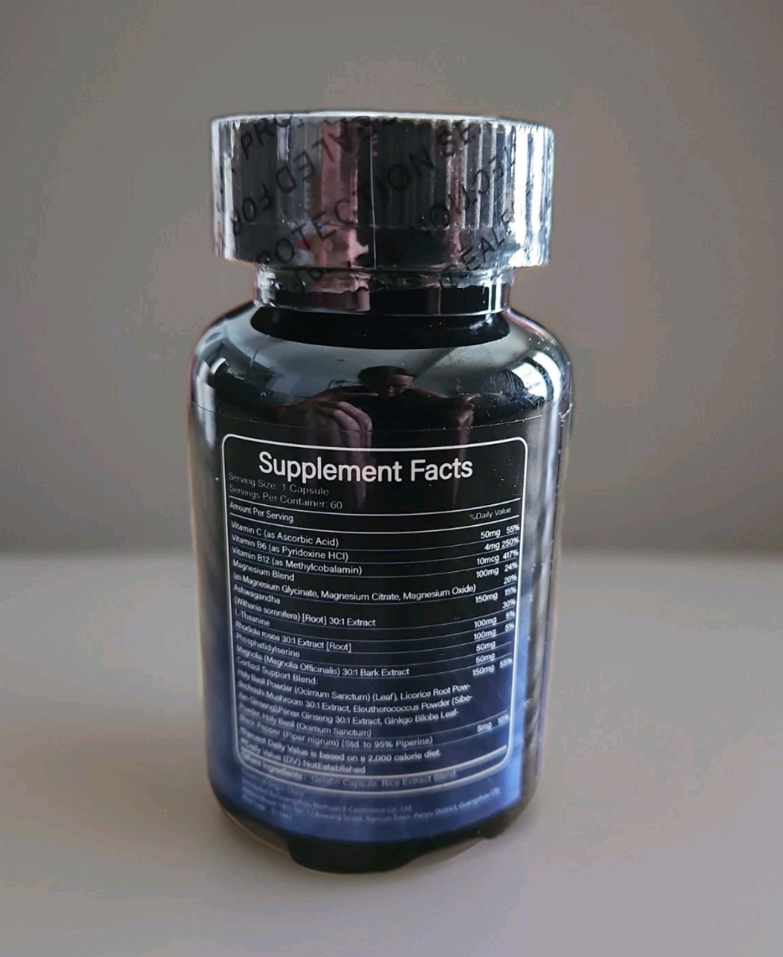 Cortisol Support – Ashwagandha Rhodiola L-Theanine – Stress & Mood Balance