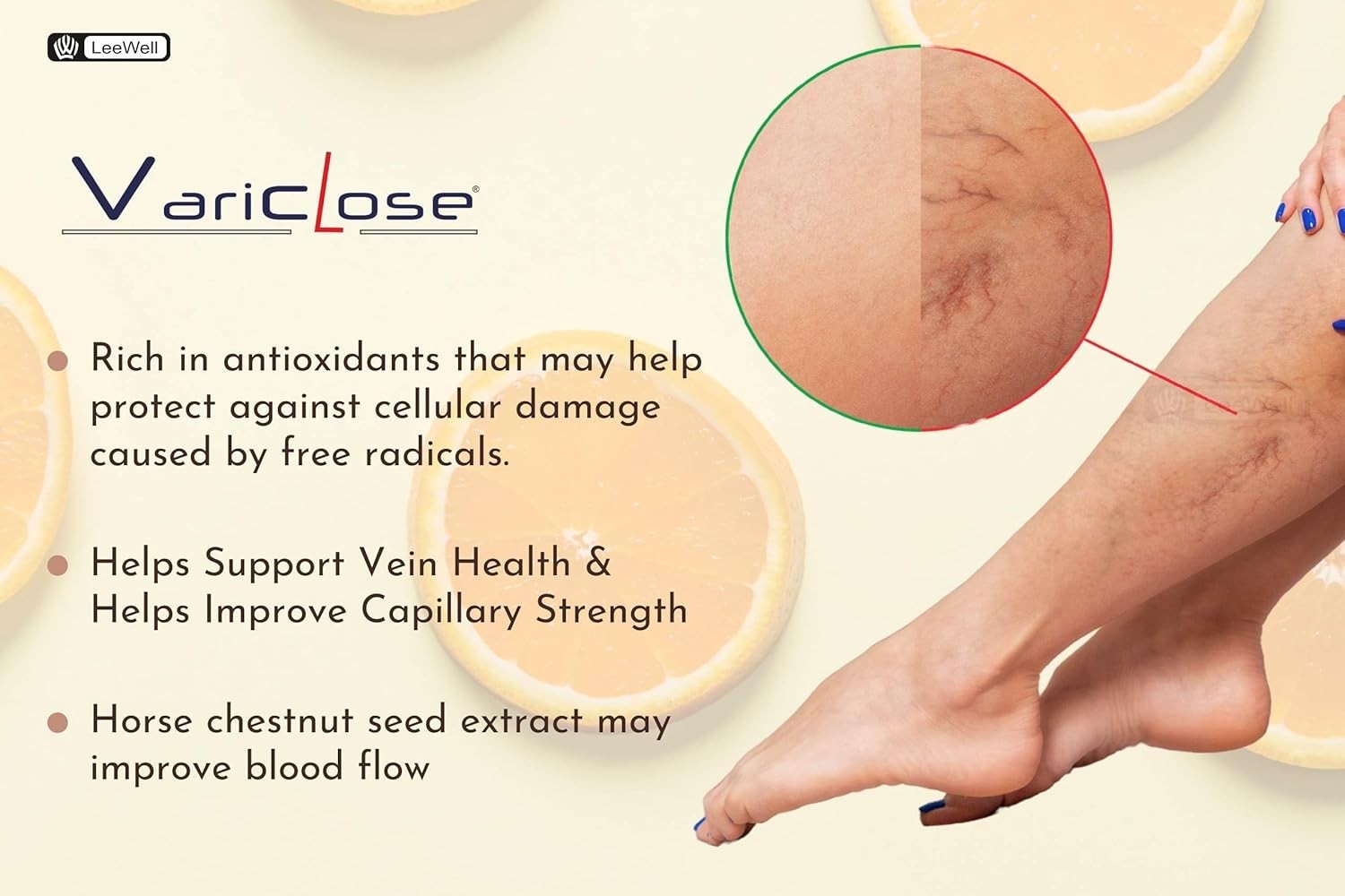 3 Pack VARICLOSE Diosmin 450mg Hesperidin 50mg Varicose Veins Hemorrhoids 90 Tab