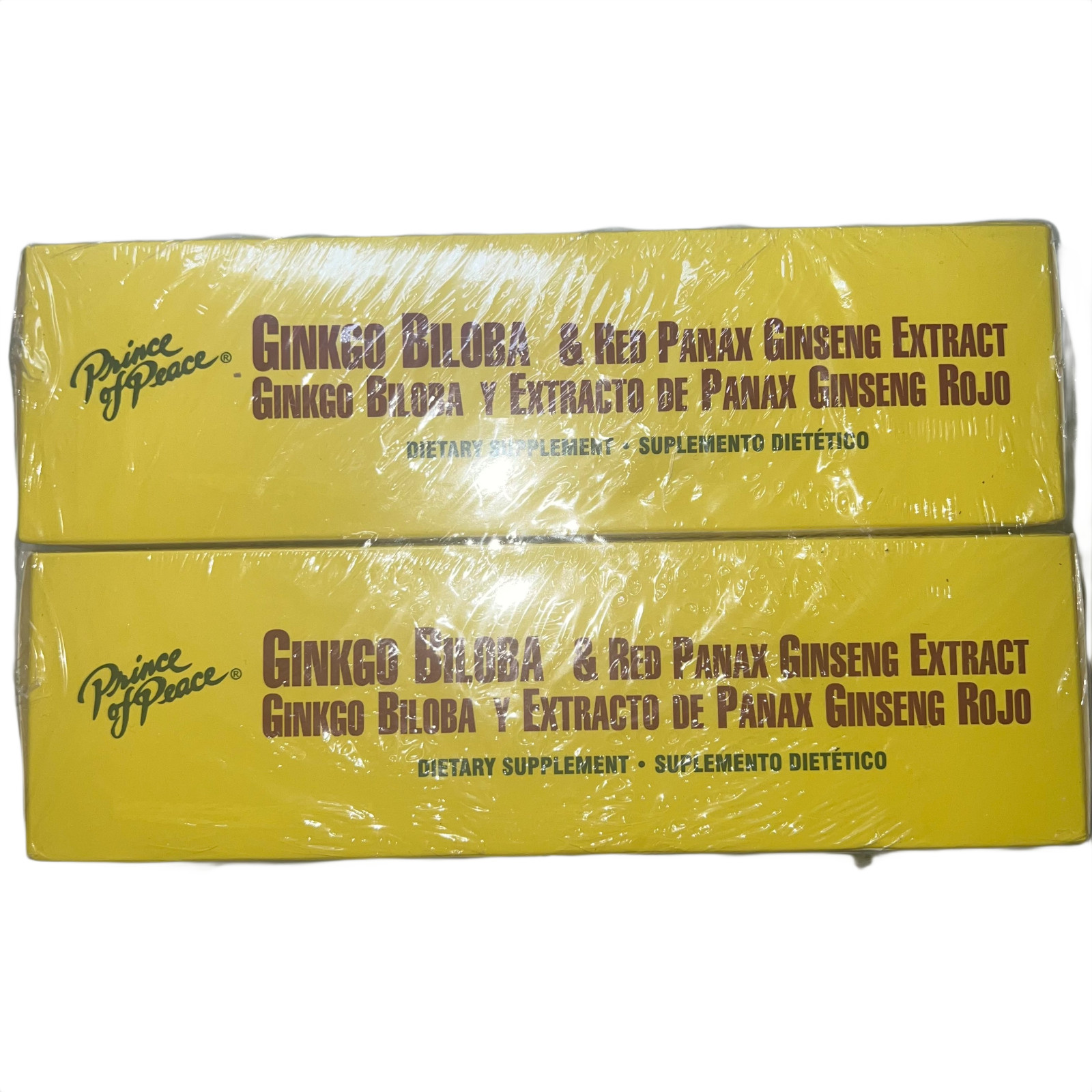2 X Prince of Peace, Ginkgo Biloba & Red Panax Ginseng Extract, 30 Bottles, 0.34
