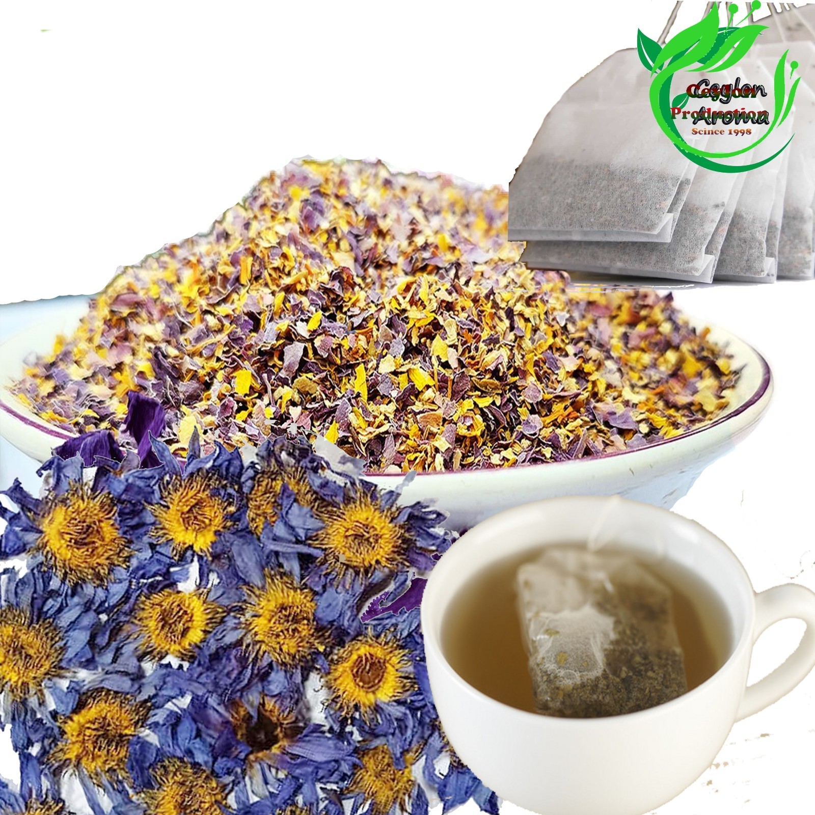 Herbal Organic Green Chai Spice Detox Relax Tea Bags pure natural ceylon