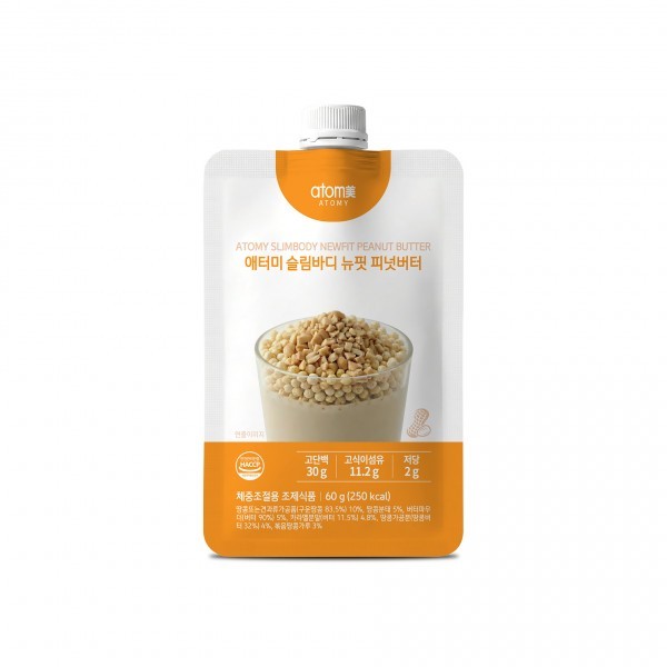 Atomy Slim Body NewFit Peanut Butter Intensive Protein Lasting 1 Pack 60g NEW