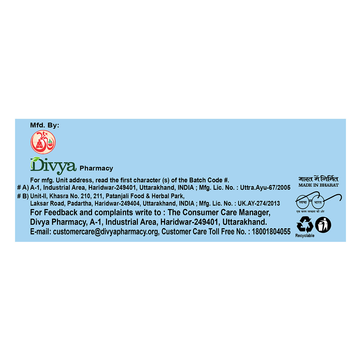 Divya Orthogrit Tablet 60 Tabs | Bone Joint Support | Free Ship | 2027 Exp