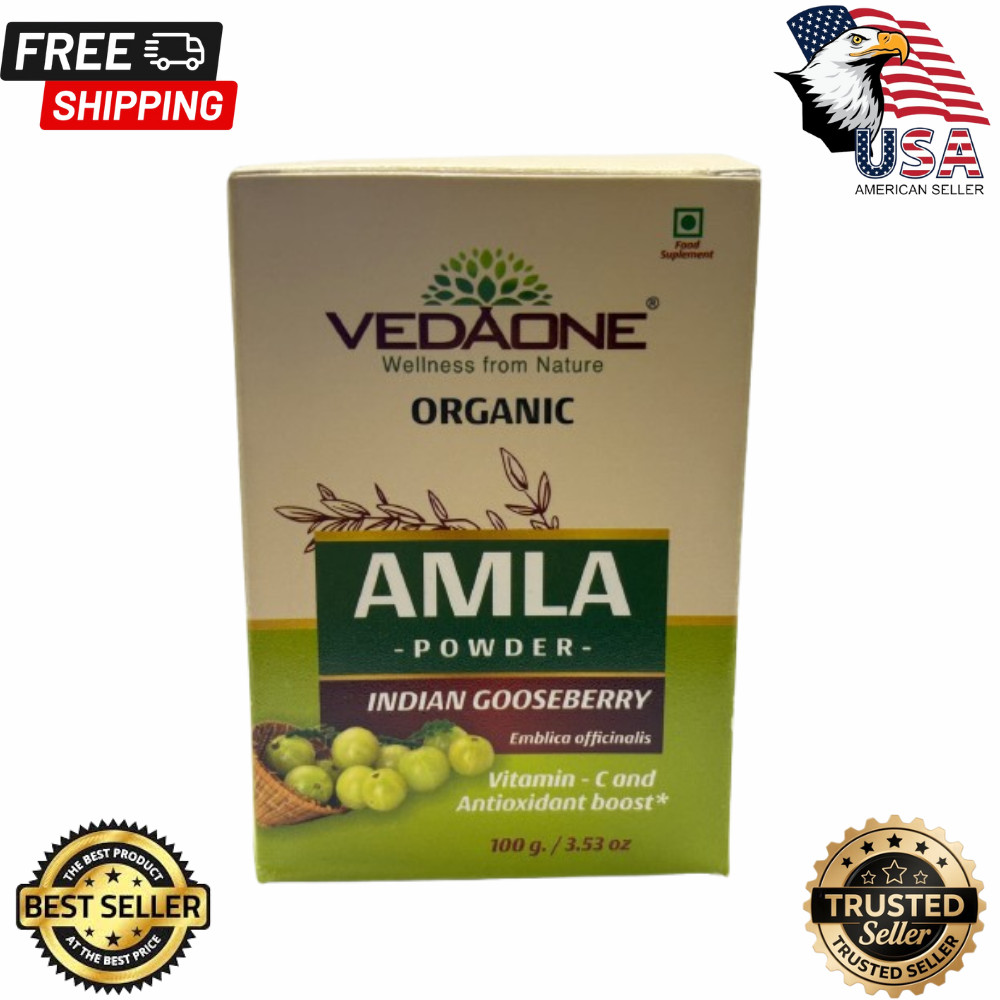 Vedaone Organic Amala 100g–Powder Helps For Hair Growth and Overall Wellness USA