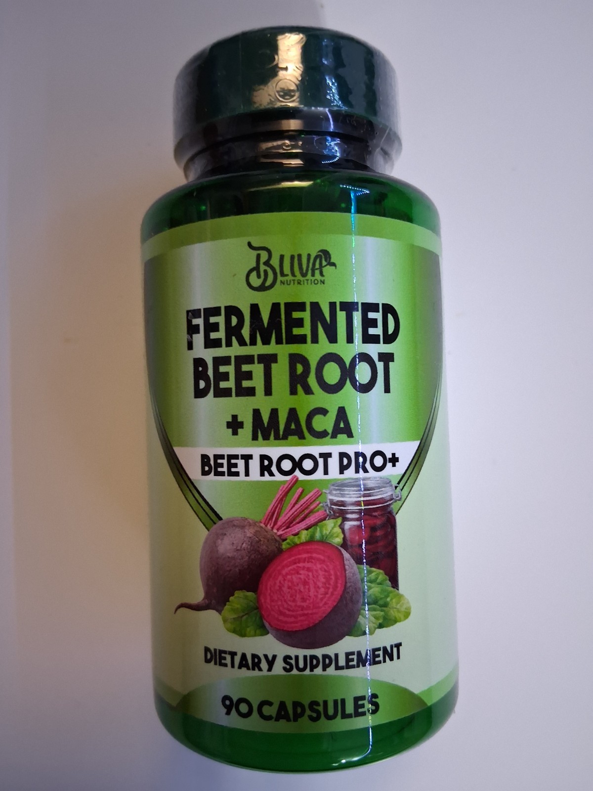 Organic Fermented Beet Root Maca Capsules 90ct Energy Stamina Nitric Oxide
