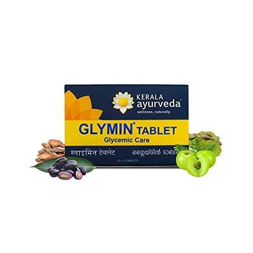 Kerala Ayurveda Glymin 100 Tabs Ayurvedic Sugar Wellness Support FS