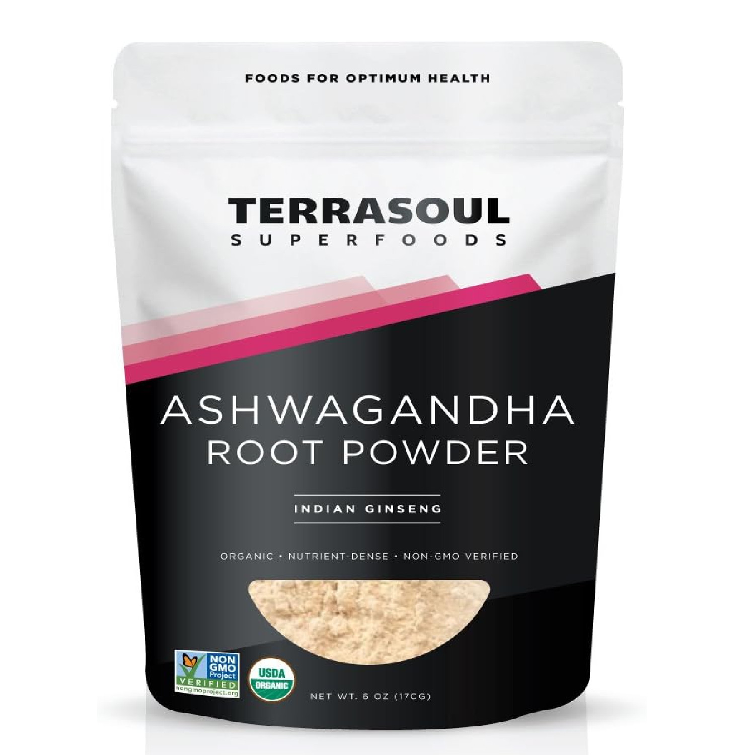 Terrasoul Superfoods Organic Ashwagandha Root Powder 6oz