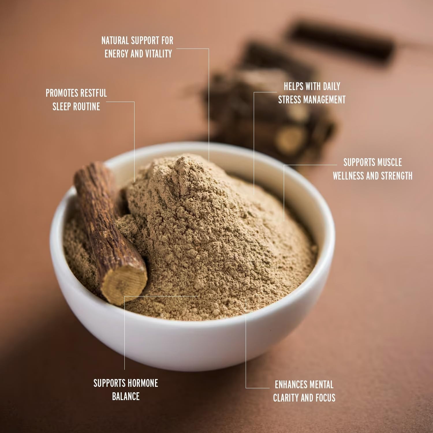 Organic Ashwagandha Powder 16oz – Stress Relief, Energy Boost, Hormone Balance,