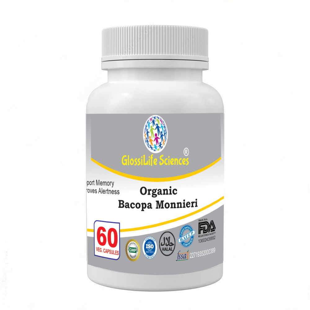 Bacopa Monnieri Extract Capsules, Standardized to 50% Bacosides for memory
