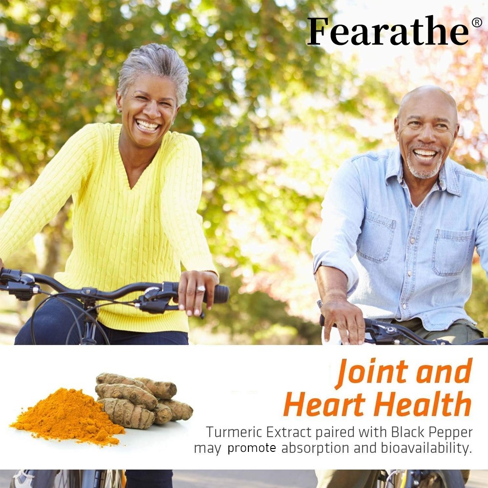 Turmeric With 95% Standardized Curcuminoids 1200mg High Absorption 30/60/120Caps