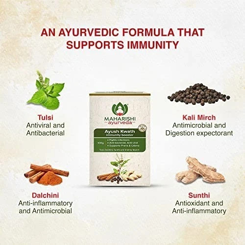 Maharishi Ayurveda Ayush Kwath Powder Herbal Immunity Support Pack of 2 FreeShip