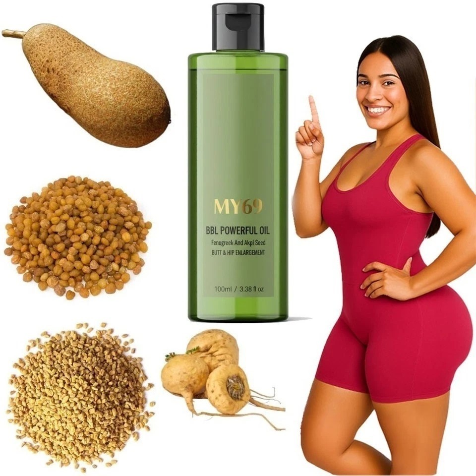 Aguaje + Black Maca + Fenugreek – Natural Glute, Hip & Curve Enhancer Oil 100ml