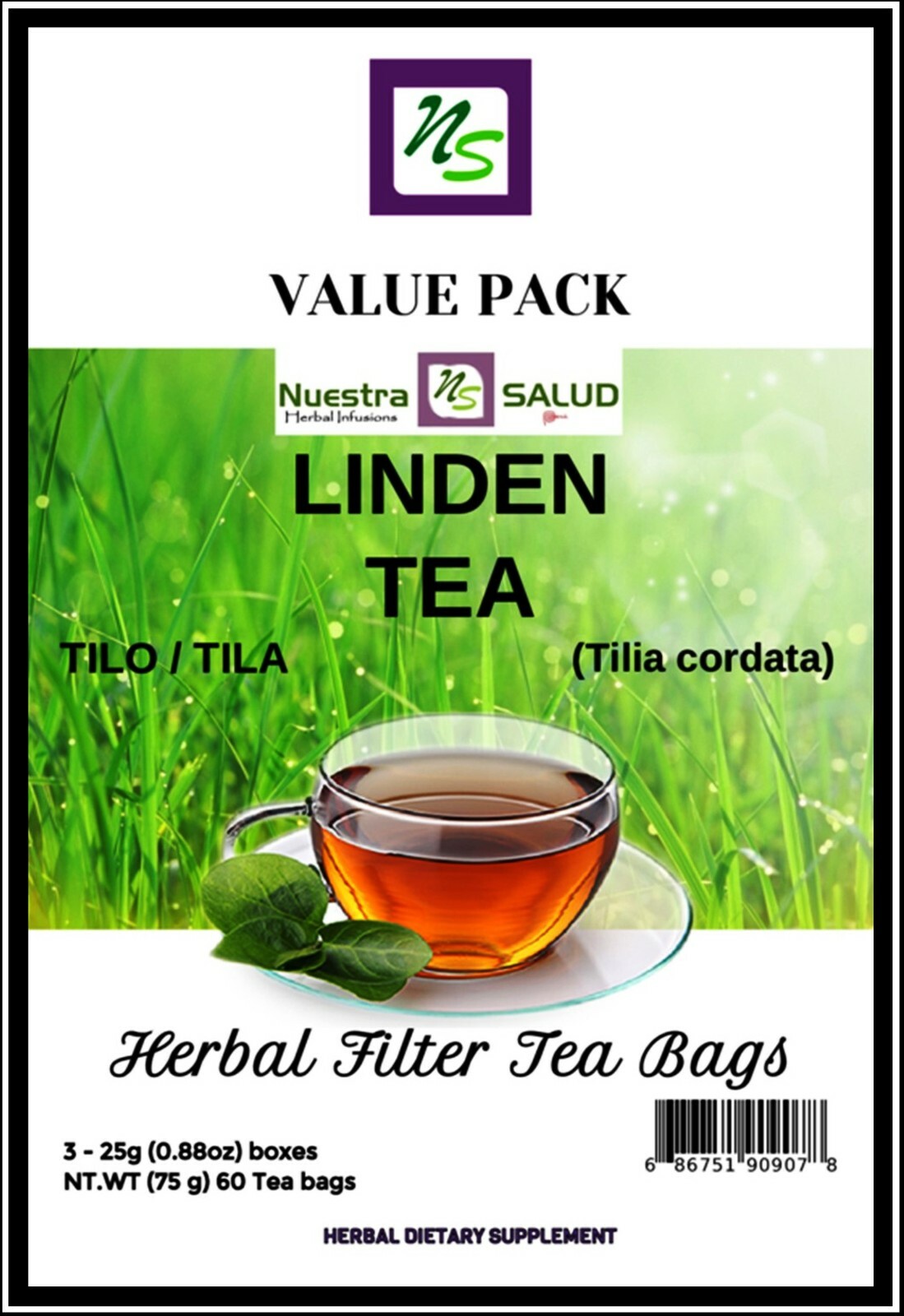 Linden Tea Tilo Herbal Tea Value Pack (60 tea bags)