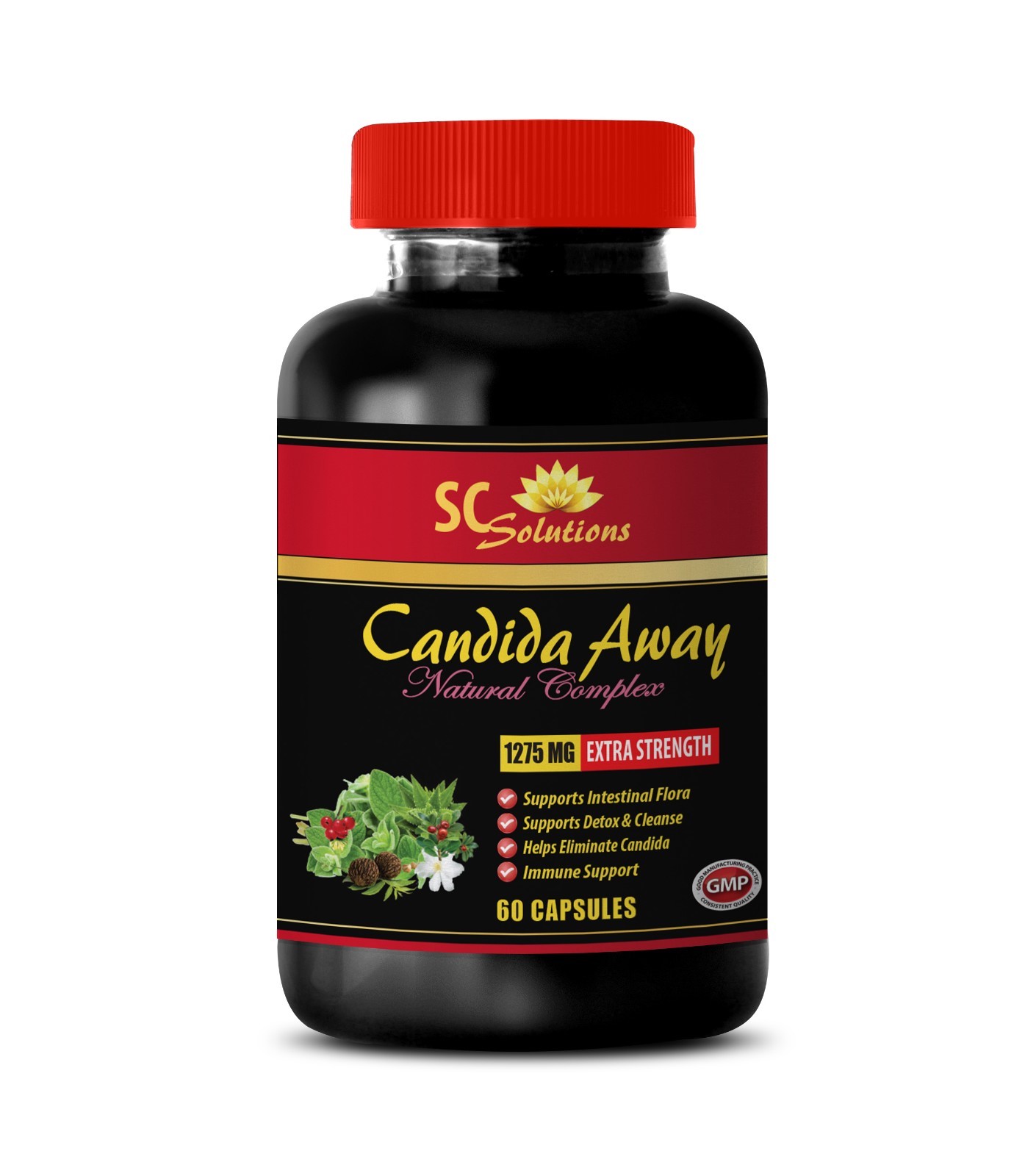 L.Acidophilus – CANDIDA AWAY PLUS – improves immune system function – 1 Bottle