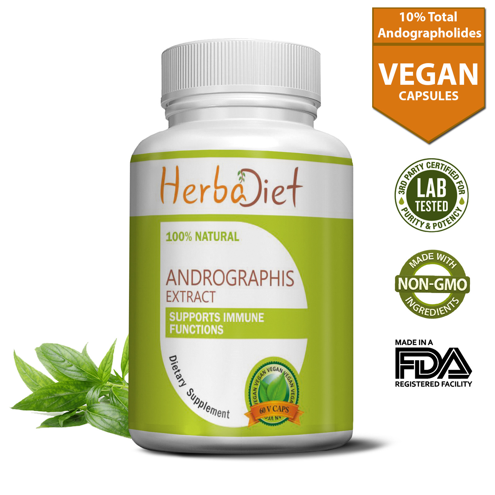 Liver Detox & Cleanse Immune System Support Andrographis Paniculata Capsules