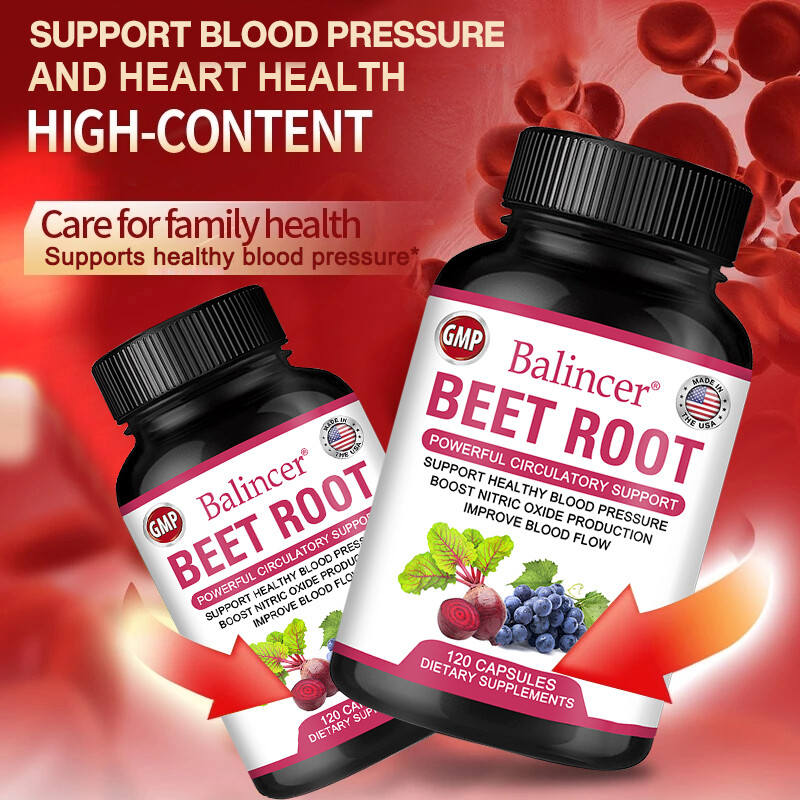 Organic Beet Root Powder Capsule 1050mg per serving Aids in Healthy Circulation