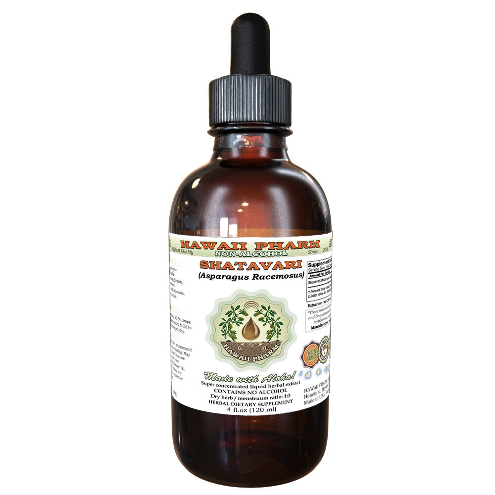 Shatavari (Asparagus Racemosus) Tincture. Alcohol-FREE. Hawaii Pharm.