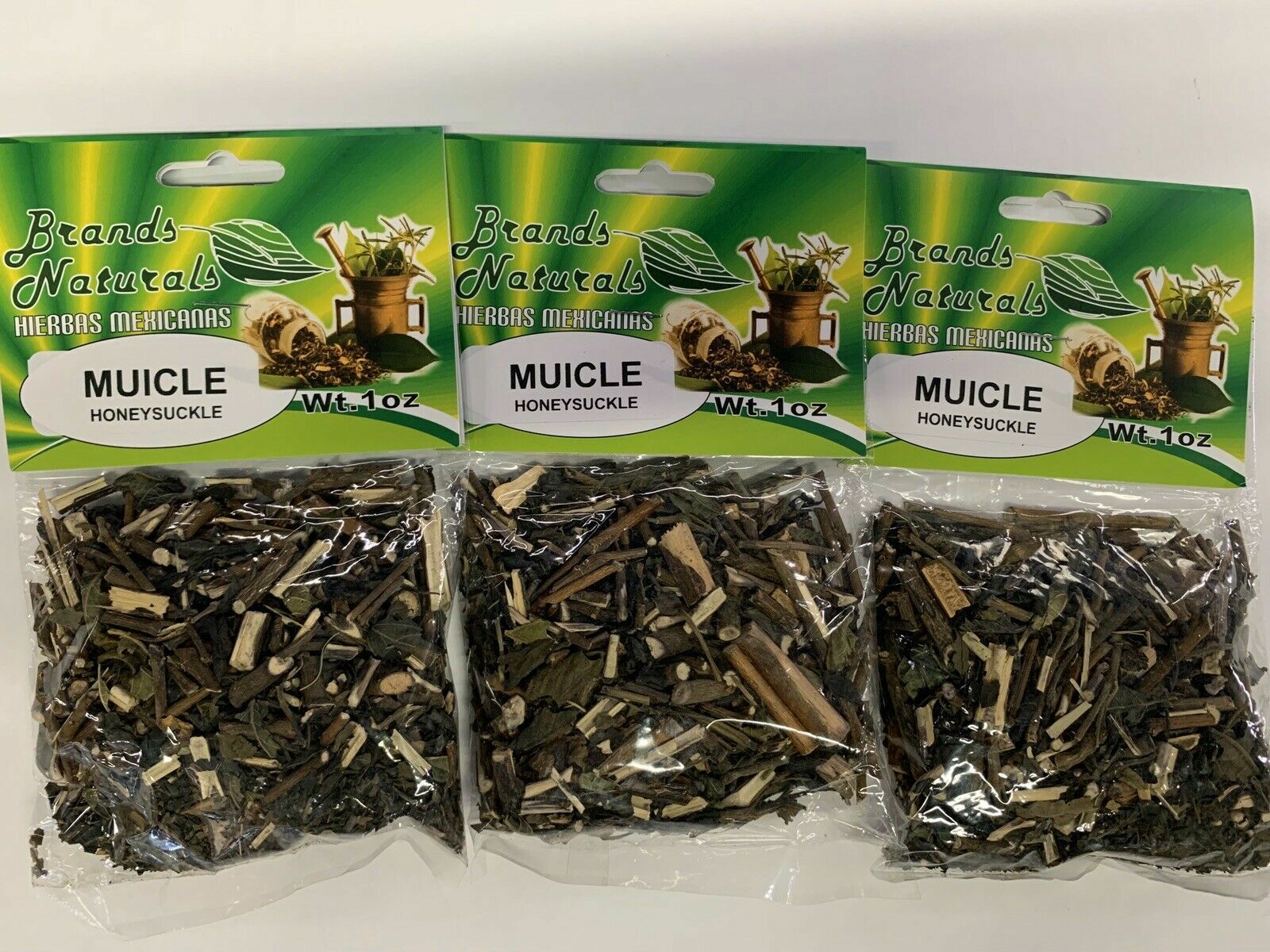 Muicle Herbs 3 bags 3 oz muycle heirbas Brands Naturals Honeysuckle Free Ship!