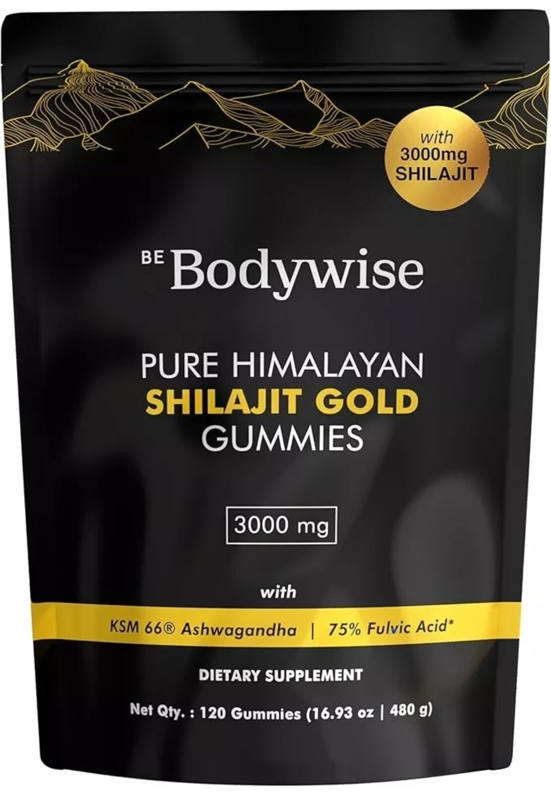 Be Bodywise Pure Himalayan Shilajit Gummies | With Ashwagandha, Gokshura & other