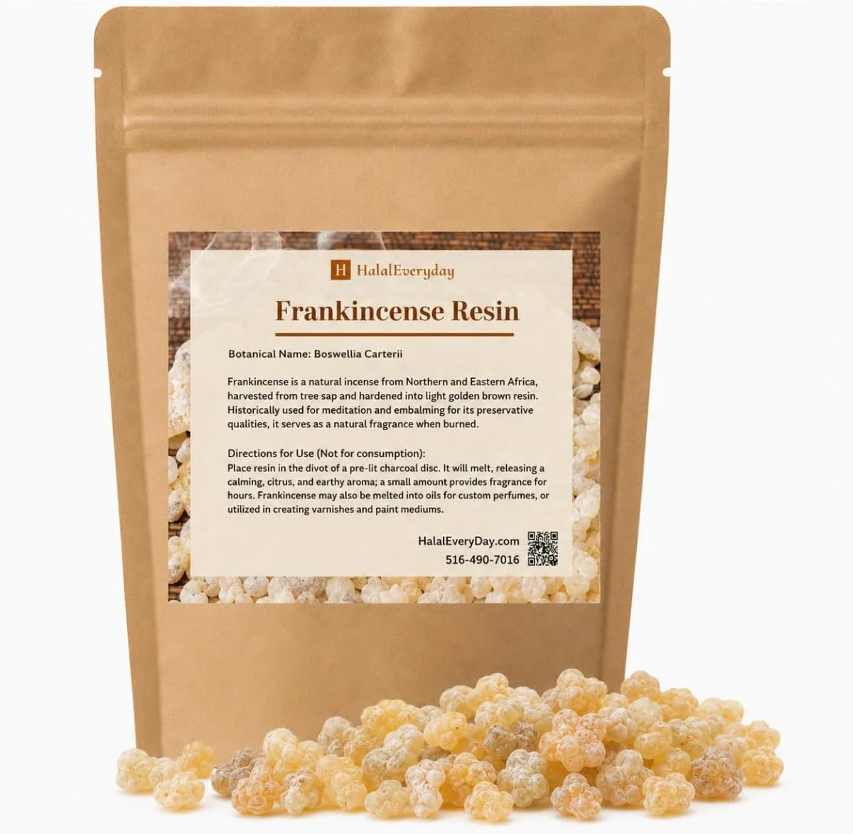 HalalEveryDay Frankincense Resin Tears from Ethiopia Gum Olbinum Boswelia Serrat