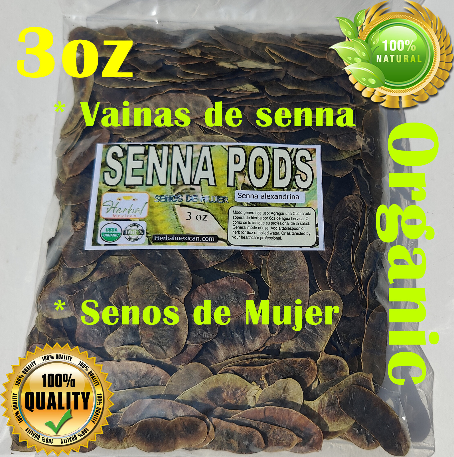 Senna pods,senos de mujer,senna pod,Senna alexandrina,hojasen vainas, senna 3oz!