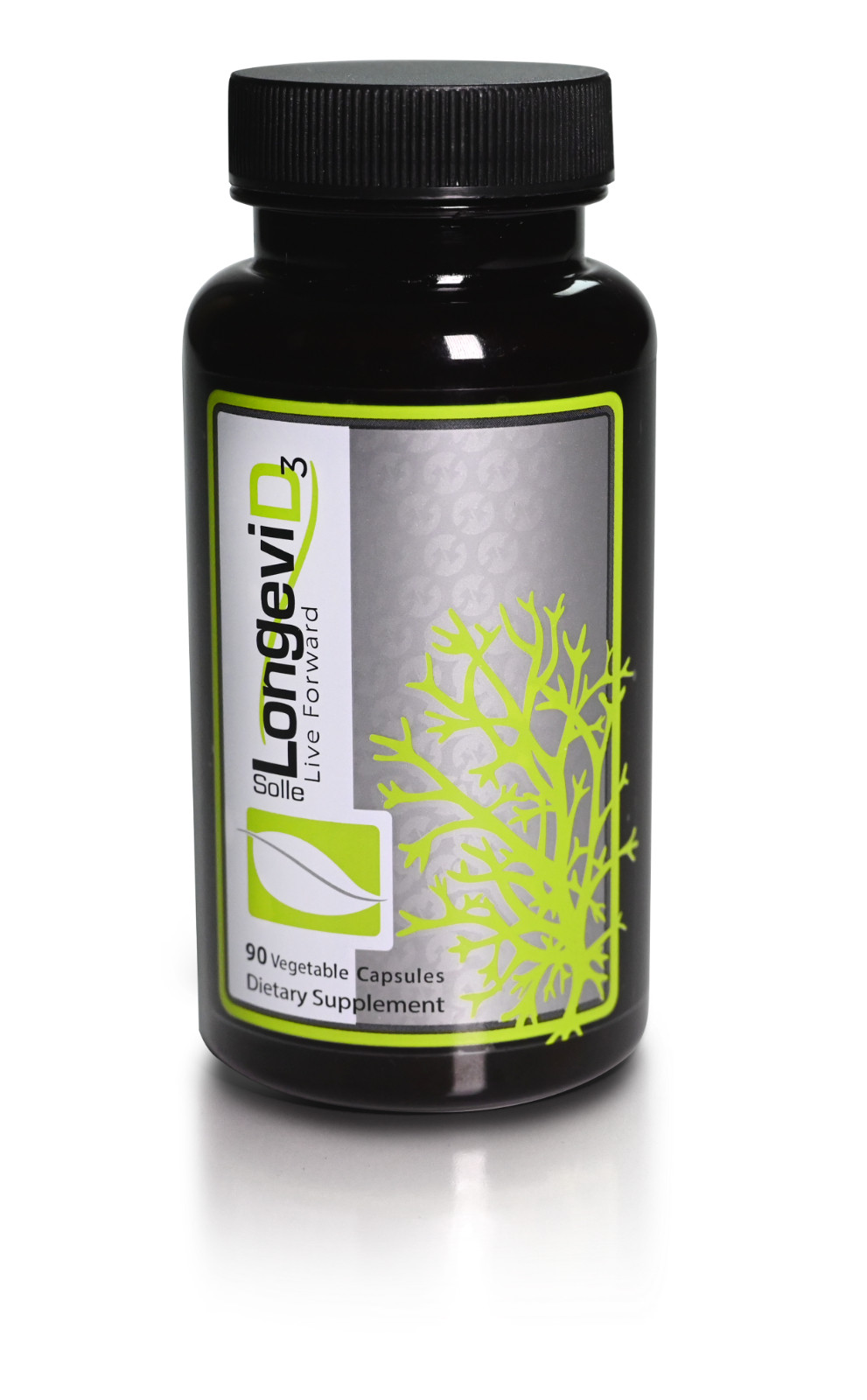 Solle LongeviD3, plant sourced Vit.D3 1000 IU, Solle Natural Products
