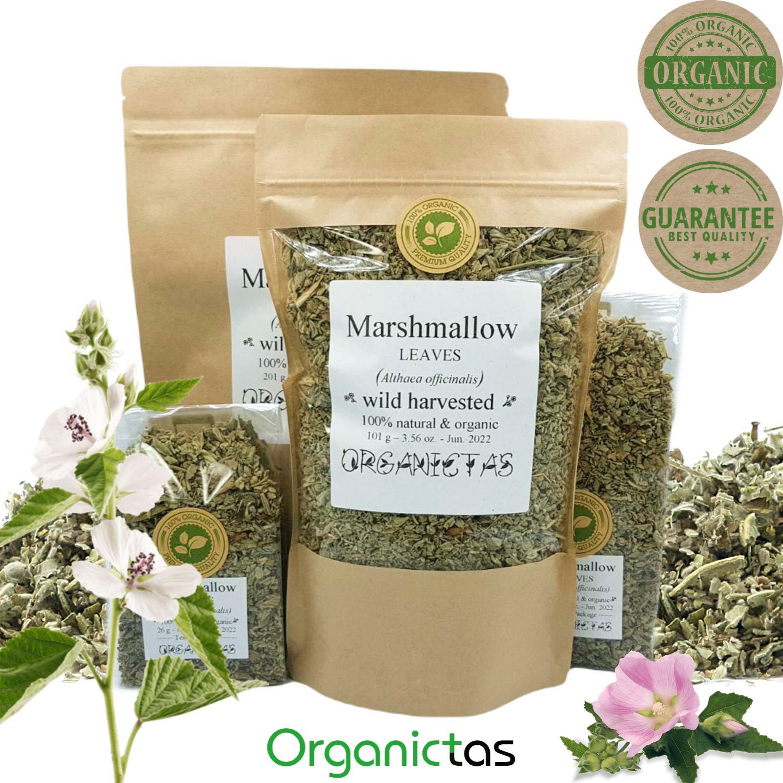 Marshmallow Dried Leaves for Infusion or Smoking, Premium EU Quality 25g – 200g