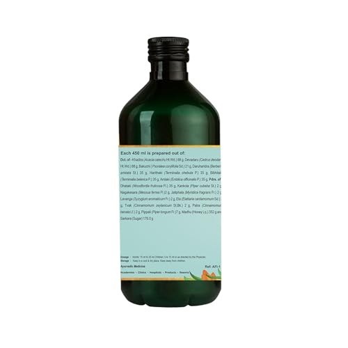 Kerala Ayurveda Khadirarishta 450ml Skin Clarity Wellness Syrup Free shipping