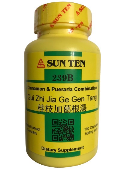 Sun Ten – Cinnamon & Pueraria Formula. Capsules / Gui Zhi Jia Ge Gen Tang