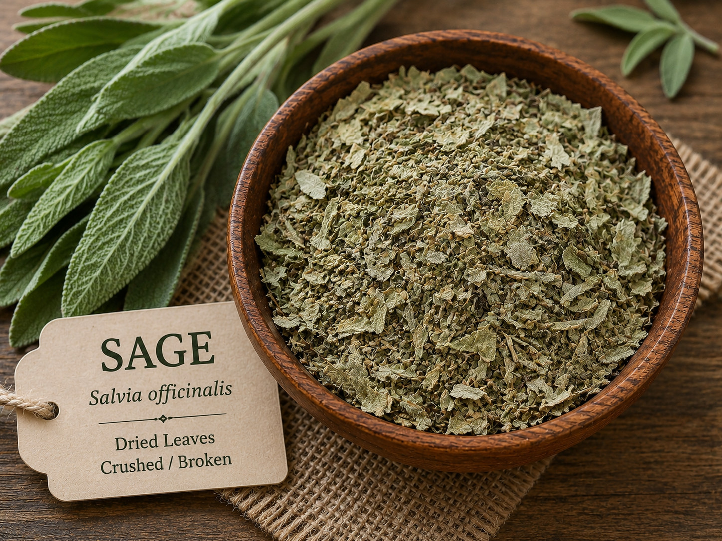 Premium Dried Sage (Salvia officinalis) – 350g