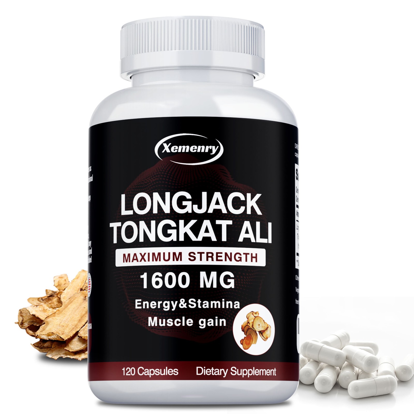 Longjack Tongkat 120pcs- Testosterone Booster, Energy & Endurance,Muscle Health