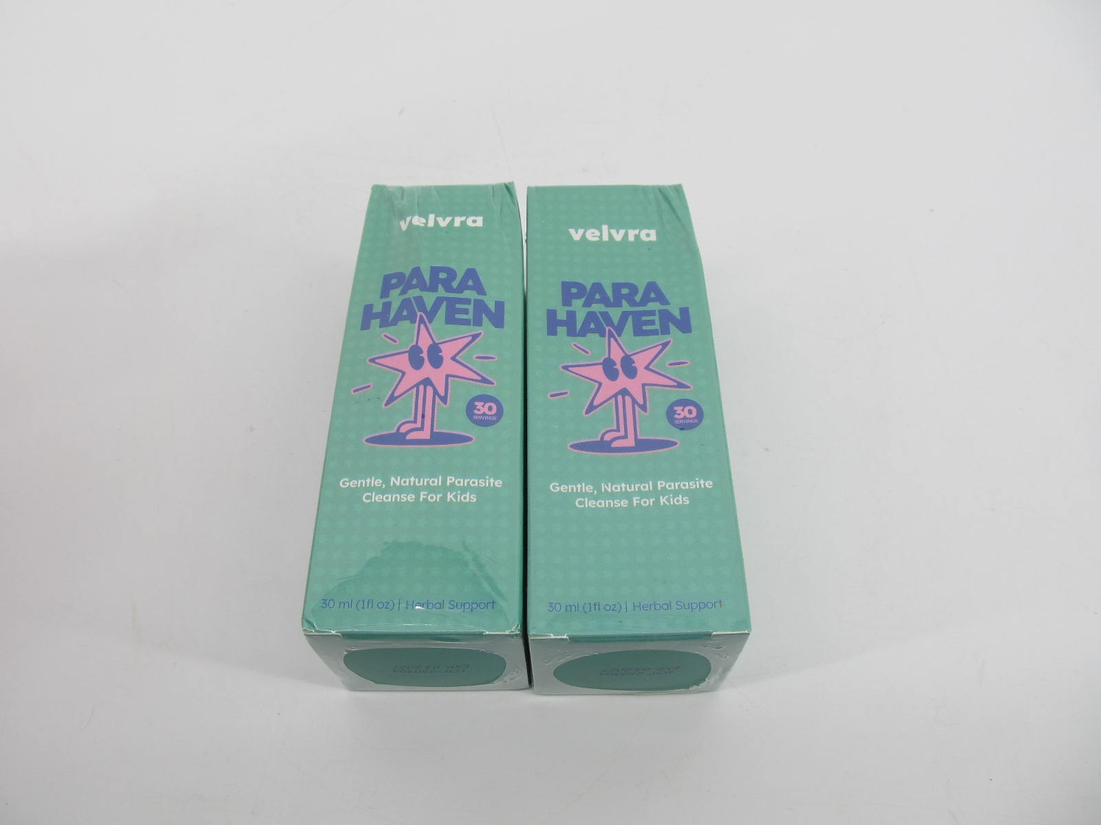 TWO velvra Para Haven Intestinal Support Kids Herbal Supplement 30mL 250704