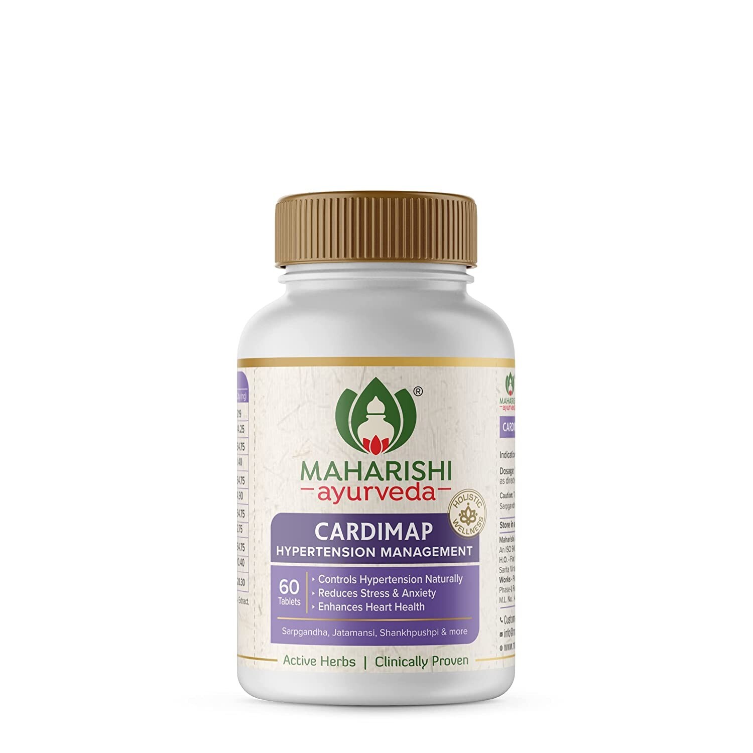 Maharishi Ayurveda Cardimap herb mix tablets 30 days Pack 60 tablet bottle ak