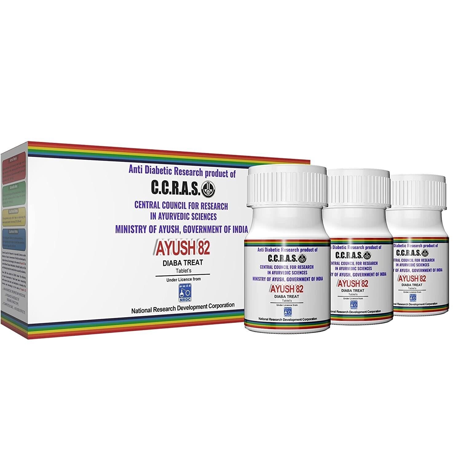 Ayush 82 Diabatreat (540 Tablets) Controls Blood Sugar Naturally 100% Herbal