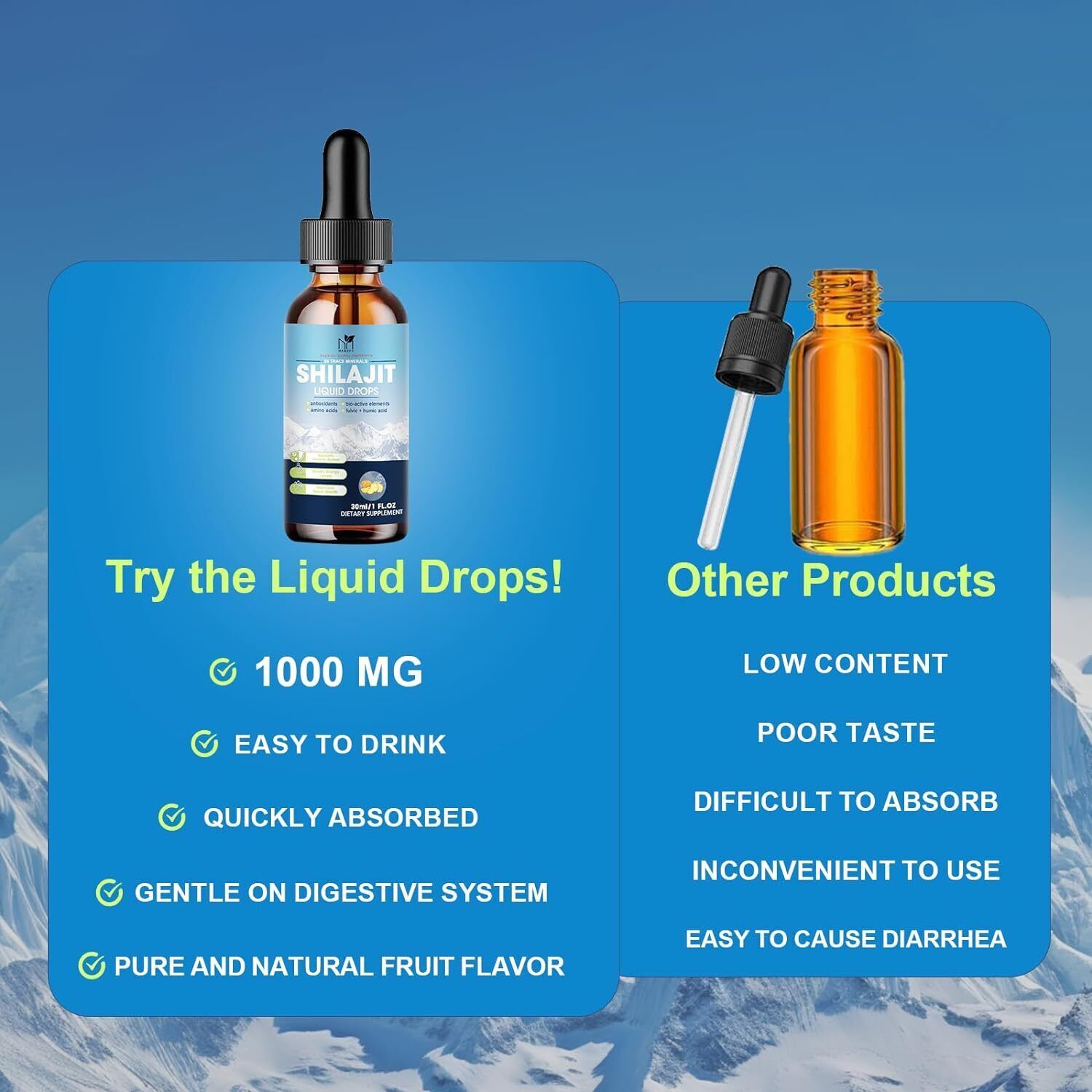 2 Packs * 30ML Organic Himalayan Shilajit Pure Extremely Potent, Fulvic Acid