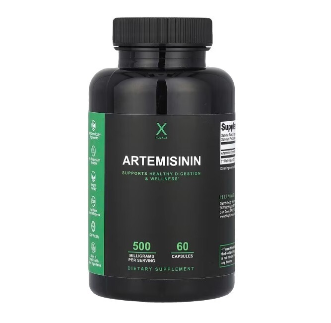 Artemisinin 500 mg, 60 Capsules, HumanX, Healthy Immune digestion wellness