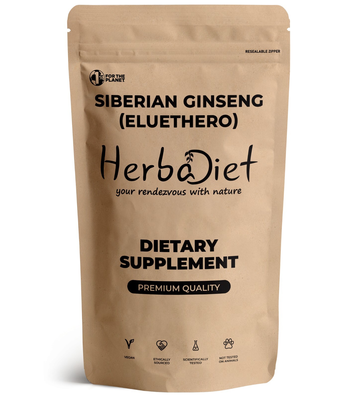 Siberian Ginseng Extract Powder 1.0% Eleutherosides Potent Eleuthero Root Immune