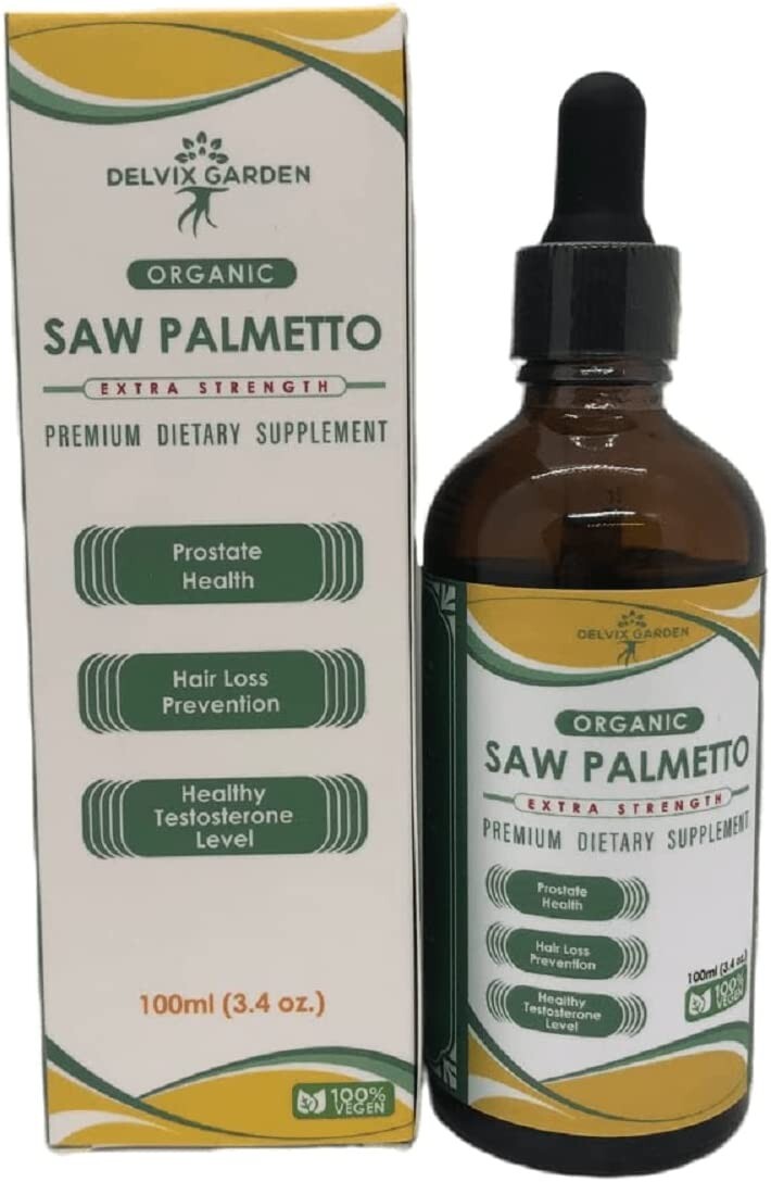 Saw Palmetto Liquid Extract 100ml: Pure Saw Palmetto Extract Supplement